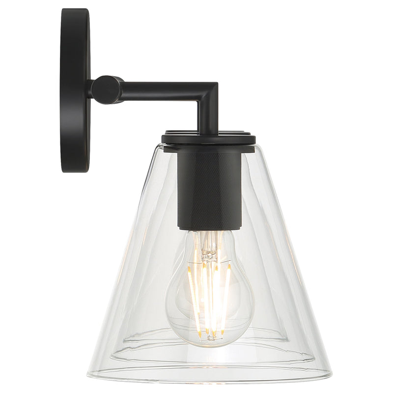 Katie 3-Light Bath Vanity Light in Matte Black