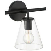 Katie 3-Light Bath Vanity Light in Matte Black