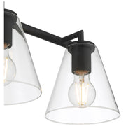Katie 3-Light Bath Vanity Light in Matte Black