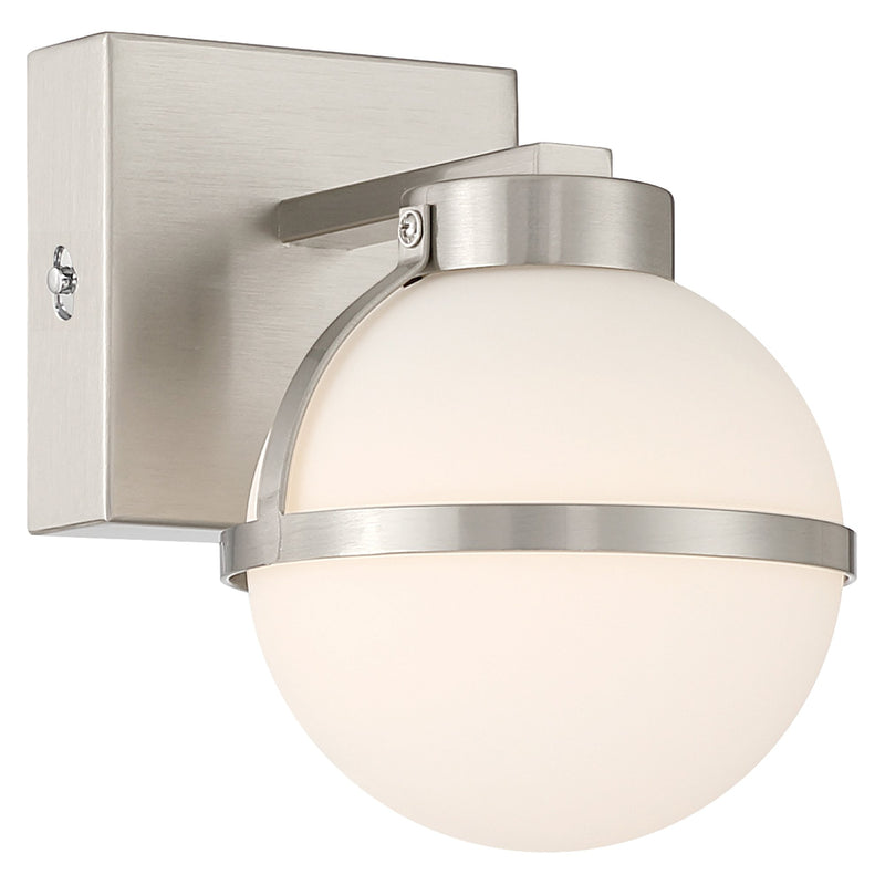 Emma LED Bath Sconce in Brushed Steel