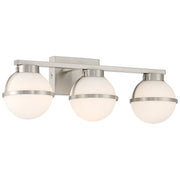 Emma 3-Light LED Bath Vanity Light in Brushed Steel