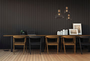 Dale Mini Pendant in Matte Black & Natural Rubber Wood