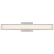 Justine LED Bath Vanity Light in Brushed Steel