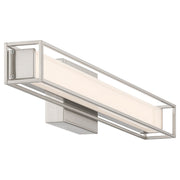 Justine LED Bath Vanity Light in Brushed Steel