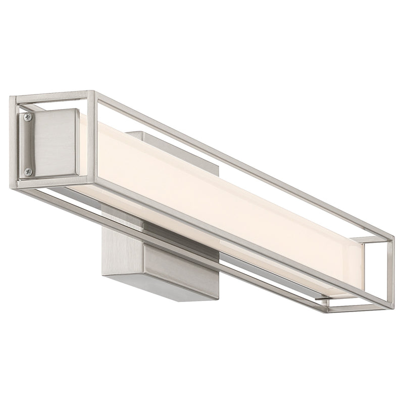 Justine LED Bath Vanity Light in Brushed Steel