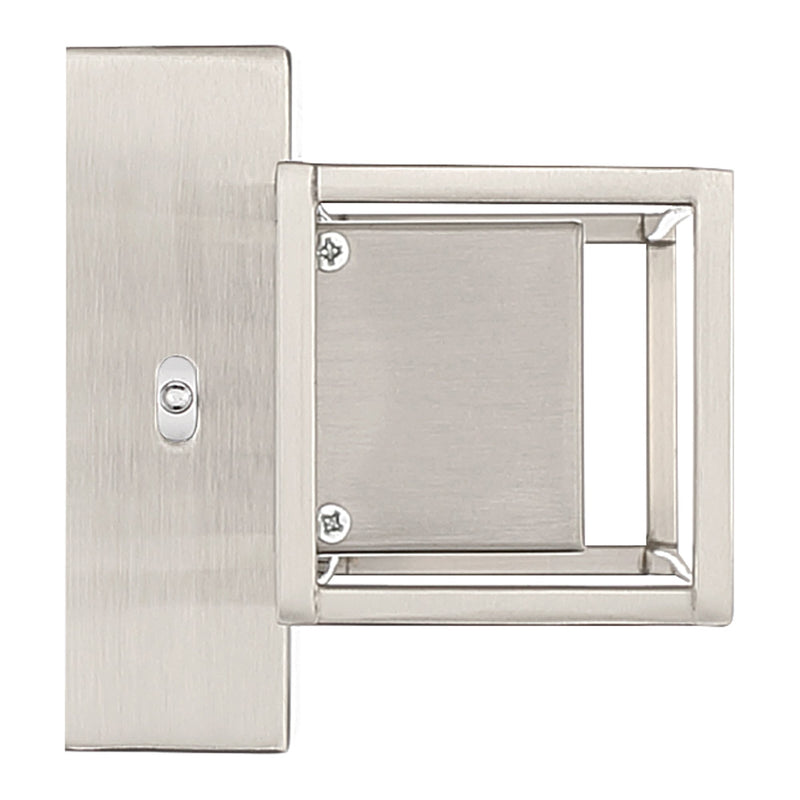 Justine LED Bath Vanity Light in Brushed Steel