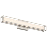 Justine LED Bath Vanity Light in Brushed Steel