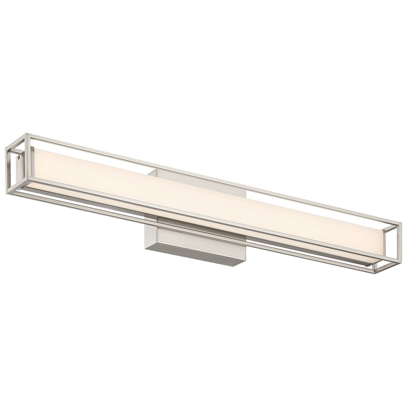 Justine LED Bath Vanity Light in Brushed Steel