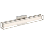 Justine LED Bath Vanity Light in Brushed Steel