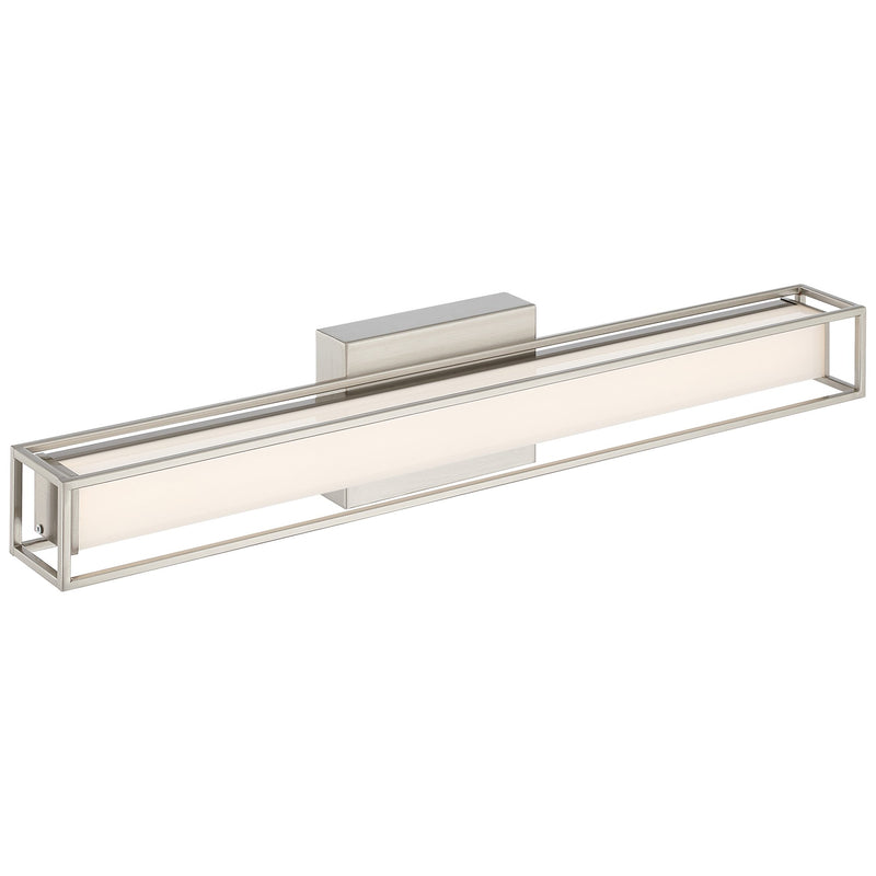 Justine LED Bath Vanity Light in Brushed Steel