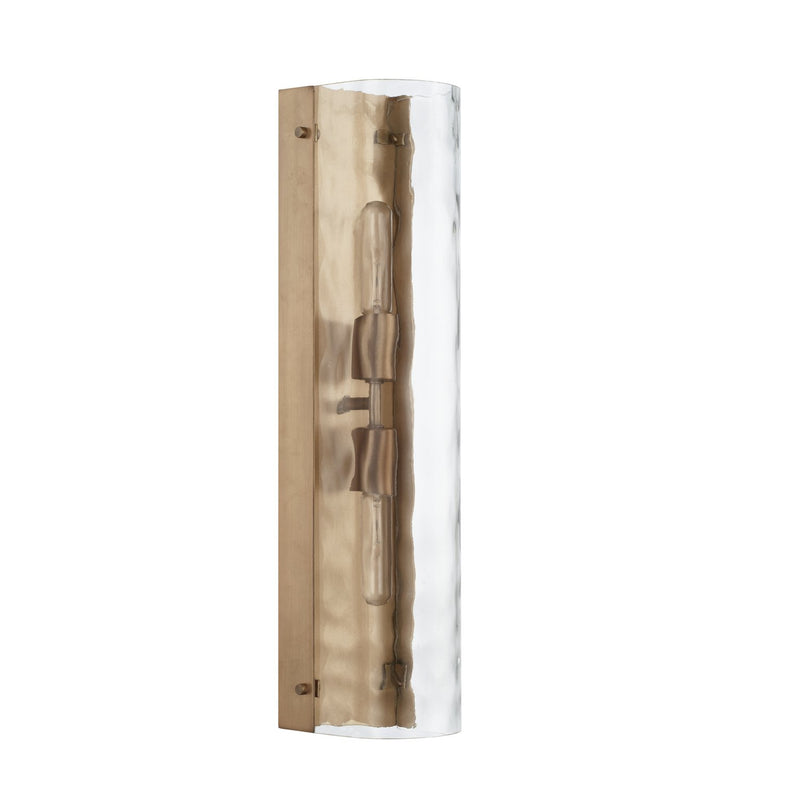 Lyra 2-Light 22" Wall Sconce in Aged Brass
