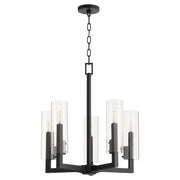 Harbin 5 Light Chandelier in Textured Black