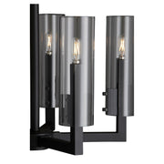 Harbin 5 Light Chandelier in Textured Black