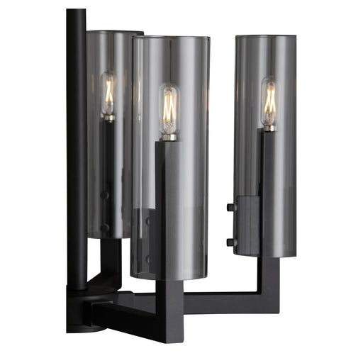 Harbin 5 Light Chandelier in Textured Black