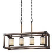 Dunning 4-Light Linear Pendant in Stardust