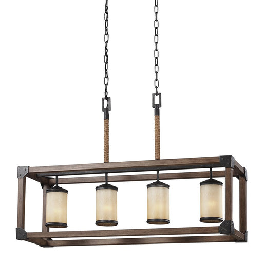 Dunning 4-Light Linear Pendant in Stardust