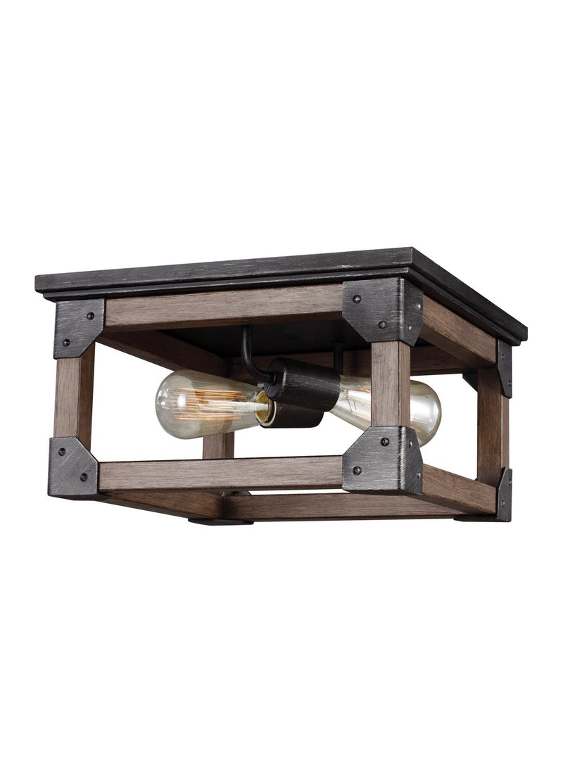 Dunning 2-Light Flush Mount in Stardust