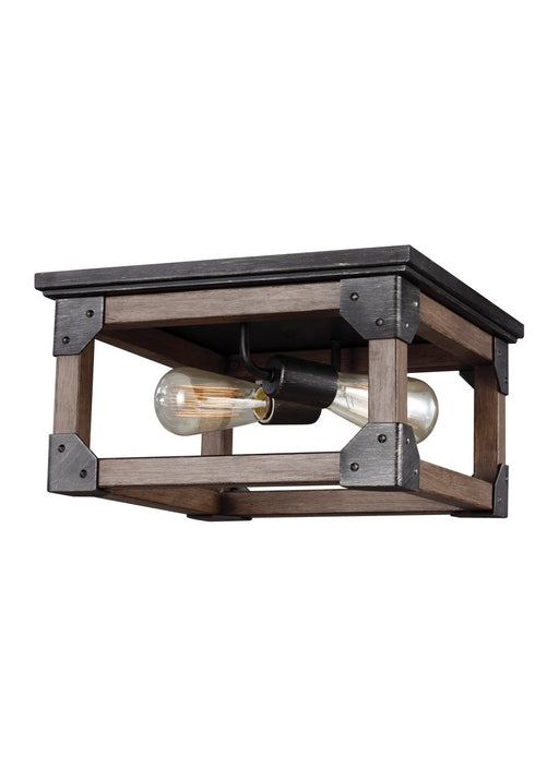 Dunning 2-Light Flush Mount in Stardust