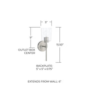 Greyson Wall Sconce in Brushed Nickel