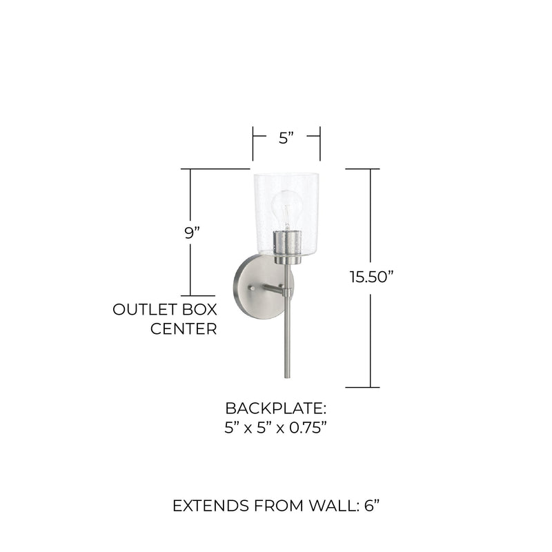 Greyson Wall Sconce in Brushed Nickel