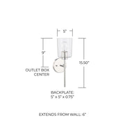 Greyson Wall Sconce in Chrome