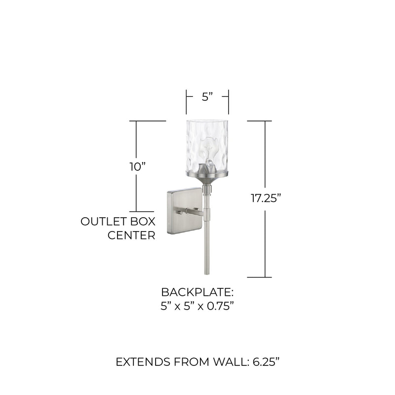 Colton Wall Sconce in Brushed Nickel