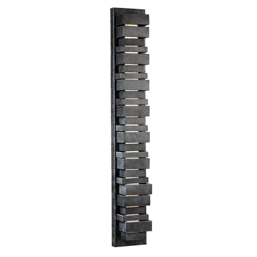 Legend Large Outdoor Wall Sconce in Dark Weathered Zinc