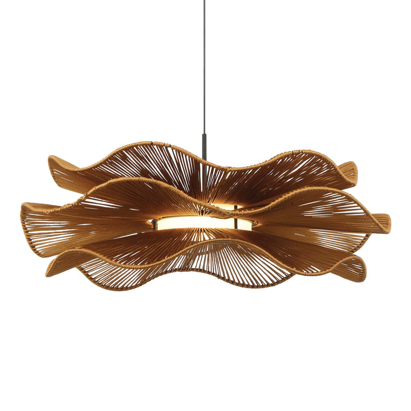 Whisper LED Pendant in Latte Rope