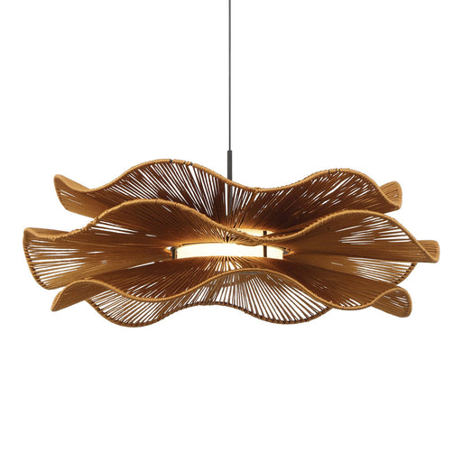 Whisper LED Pendant in Latte Rope