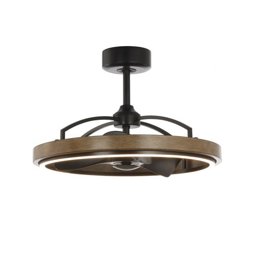 Teton 28.5" LED Fandelight in Driftwood / Black