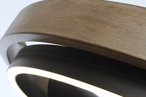 Teton 36" LED Fandelight in Driftwood / Black