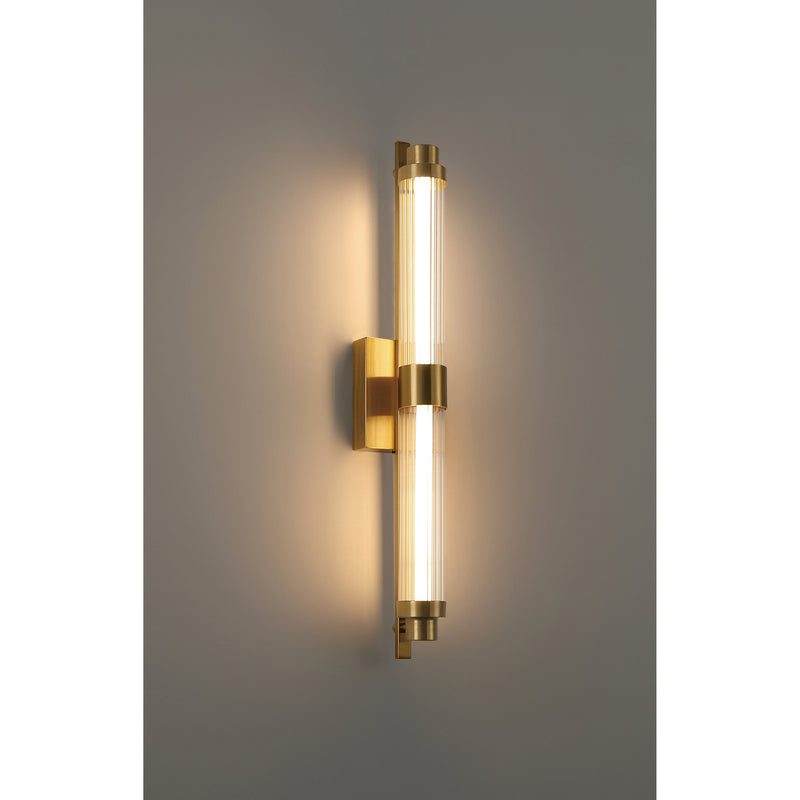Julia LED Wall Sconce in Antique Brushed Brass