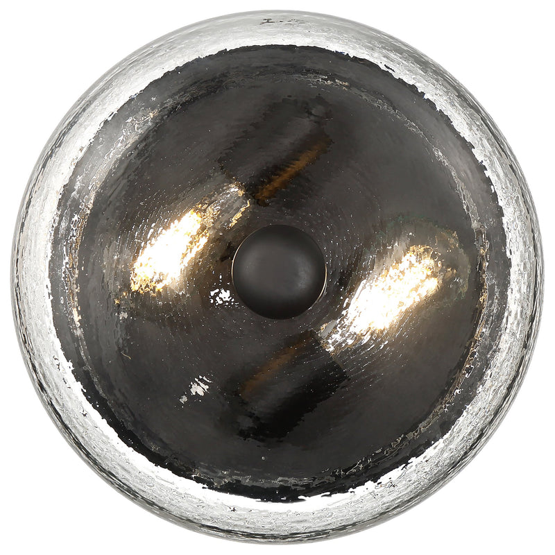 Lindsay 2-Light Flush Mount in Matte Black