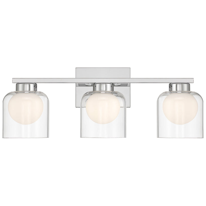 Chloe 3-Light LED Bath Vanity Light in Chrome