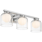 Chloe 3-Light LED Bath Vanity Light in Chrome