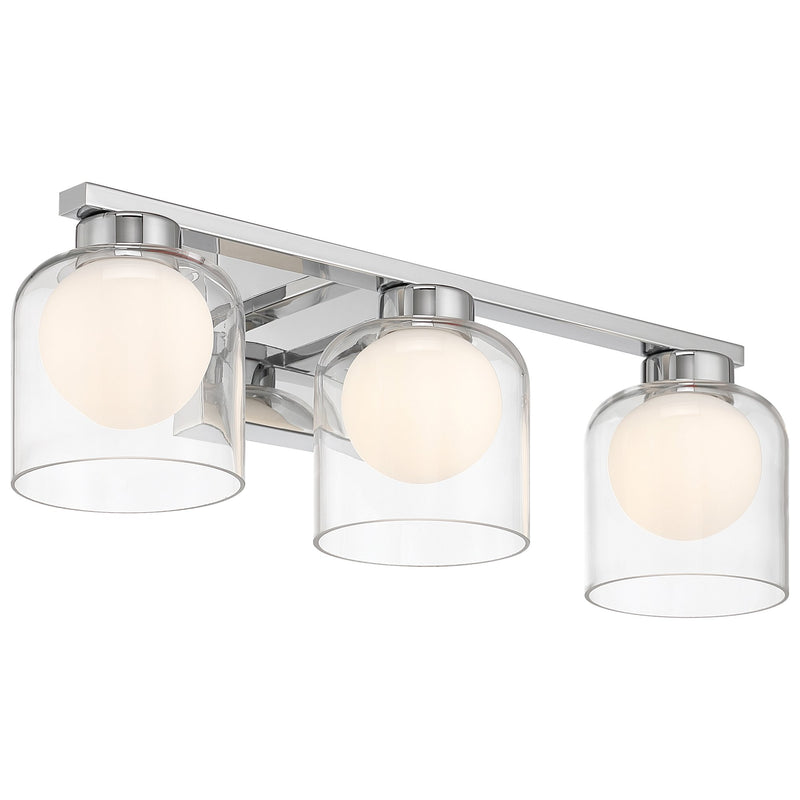 Chloe 3-Light LED Bath Vanity Light in Chrome