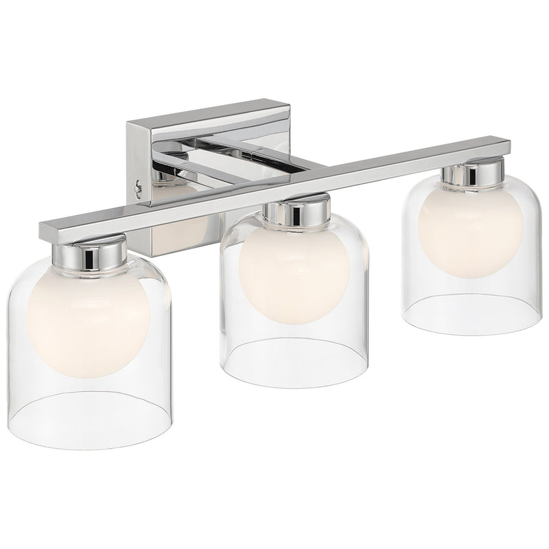 Chloe 3-Light LED Bath Vanity Light in Chrome