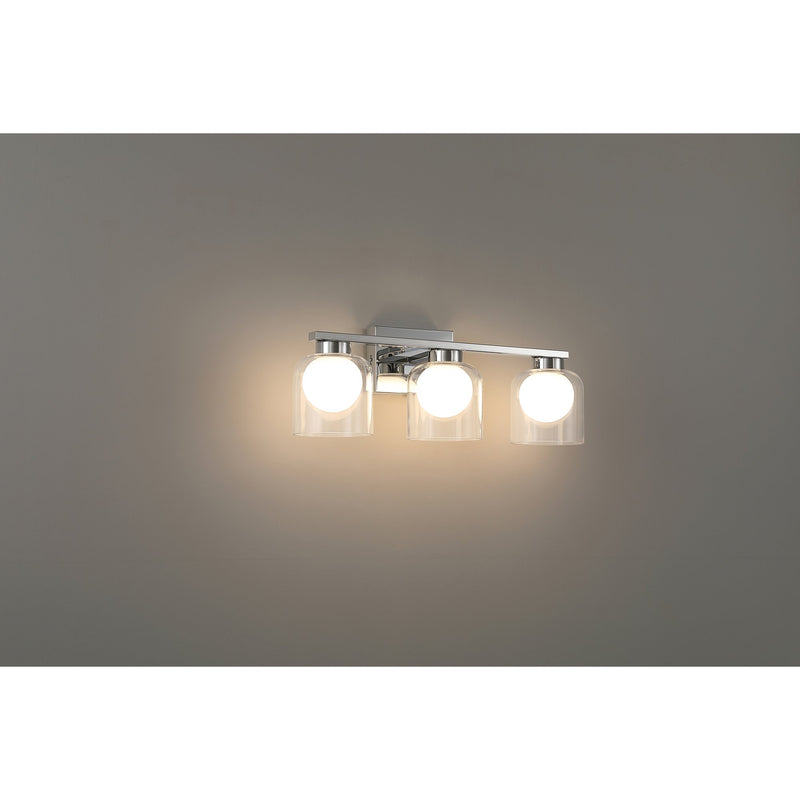 Chloe 3-Light LED Bath Vanity Light in Chrome