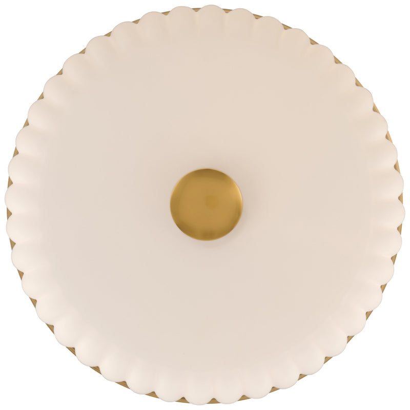 Daniella LED Flush Mount in Antique Brass