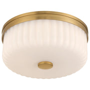 Daniella LED Flush Mount in Antique Brass