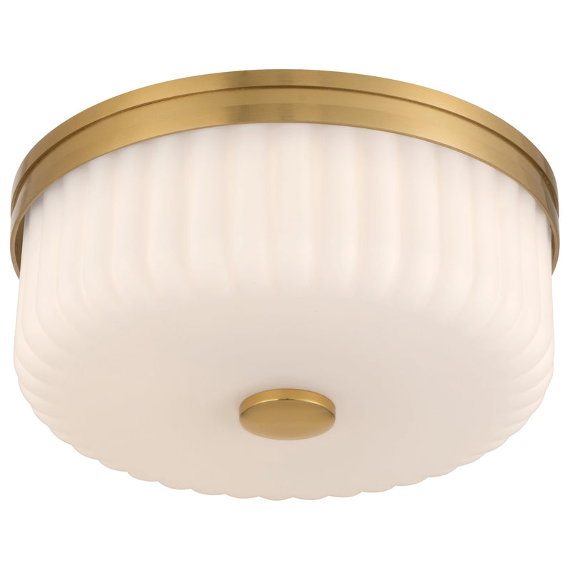 Daniella LED Flush Mount in Antique Brass