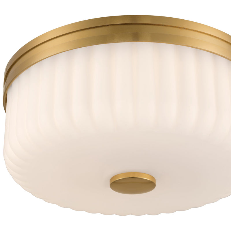 Daniella LED Flush Mount in Antique Brass