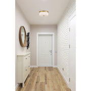Daniella LED Flush Mount in Antique Brass