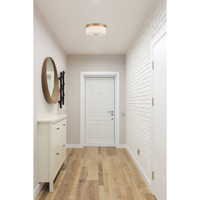 Daniella LED Flush Mount in Antique Brass