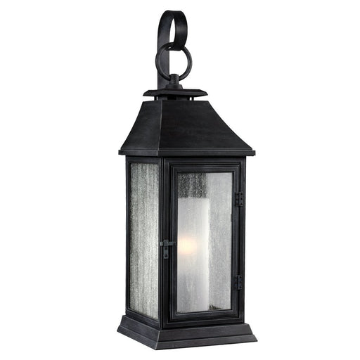 Shepherd Small Outdoor Wall Lantern in Dark Weathered Zinc