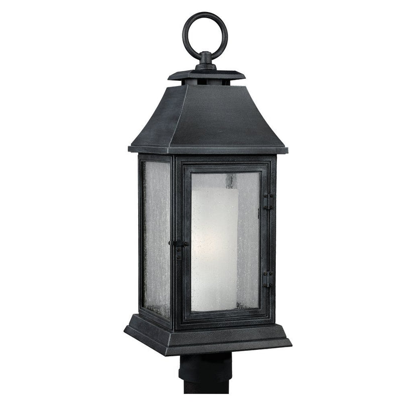 Shepherd Outdoor Post Light in Dark Weathered Zinc