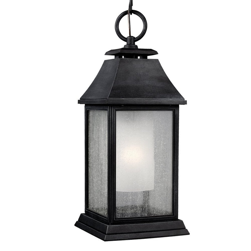 Shepherd Outdoor Lantern Pendant in Dark Weathered Zinc