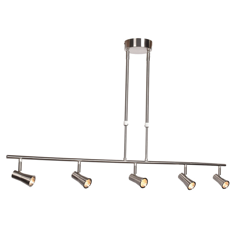 Sleek 5-Light LED Linear Pendant in Chrome