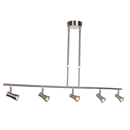 Sleek 5-Light LED Linear Pendant in Chrome
