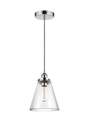 Baskin Pendant in Polished Nickel - Lamps Expo